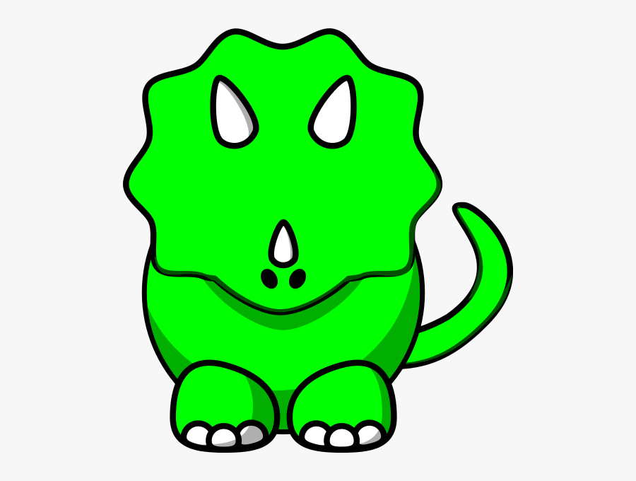 Cartoon Triceratops, Transparent Clipart