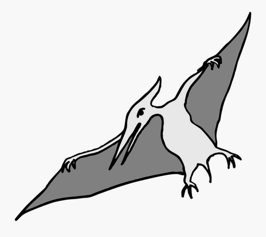 Dinosaur Clipart Bird - Pterodactyl Clip Art, Transparent Clipart
