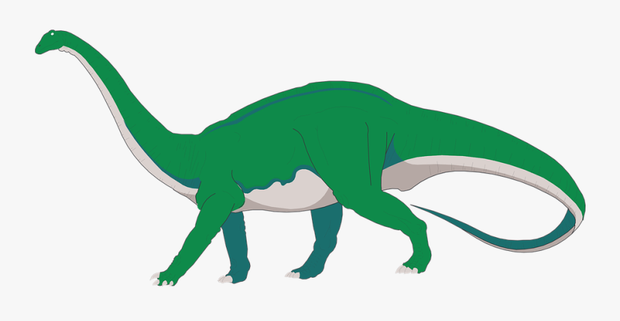 Dinosaur Clipart Number - Lang Hals Dinosaurer, Transparent Clipart