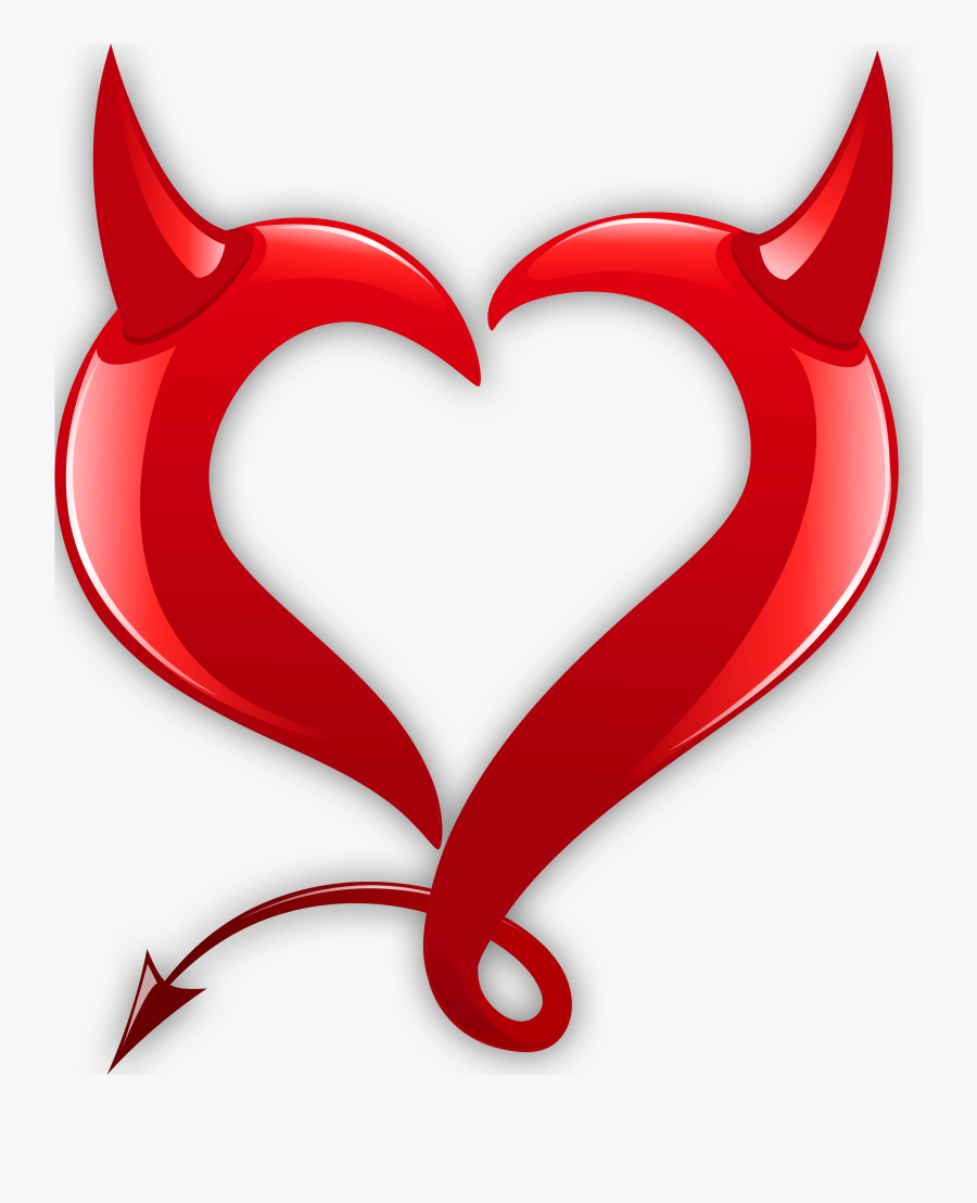 Devil Heart Png, Transparent Clipart