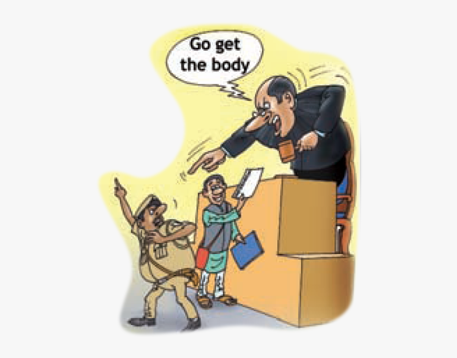 Transparent Police Officer Arresting Someone Clipart - Cartoon, Transparent Clipart
