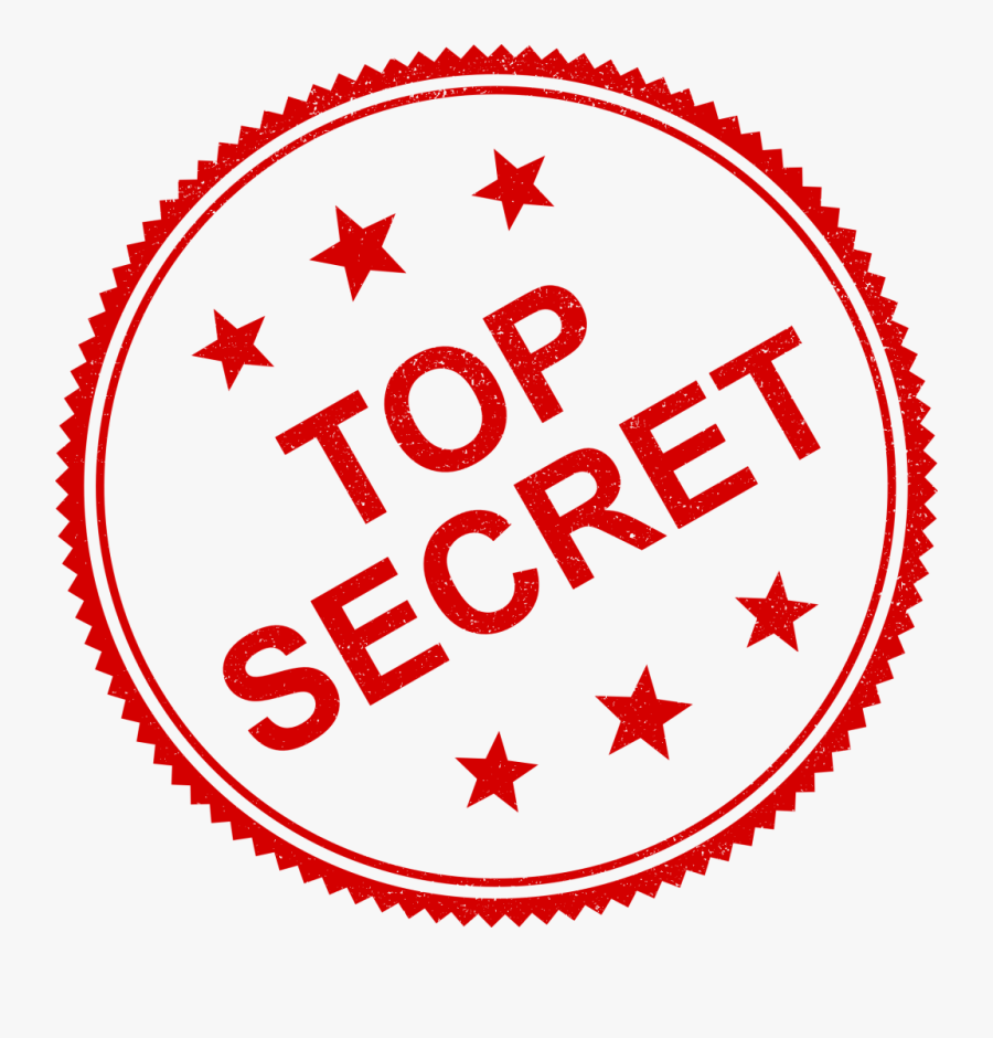 Top Secret Stamp - Area 51 Transparent Background, Transparent Clipart