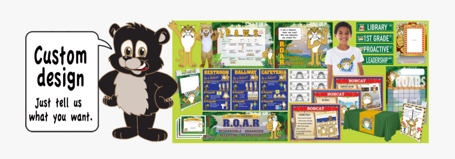 Pbis Posters Black Bear Cub Mascot Clip Art - Clip Art, Transparent Clipart