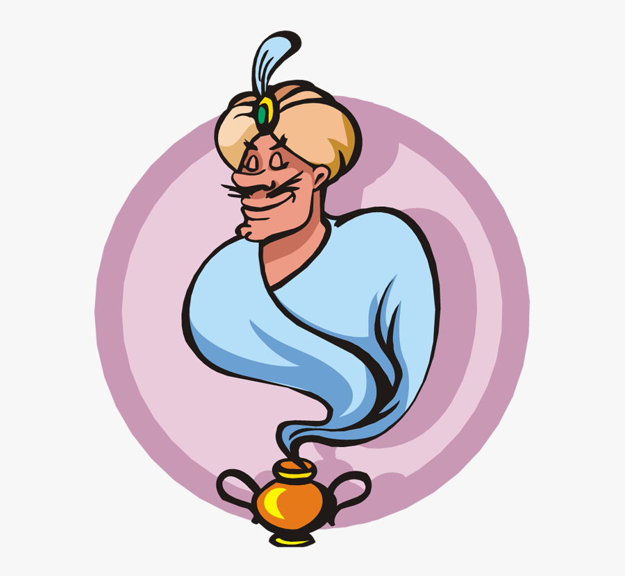 Free Clipart Genie In A Bottle - Genie Coming Out Of Bottle, Transparent Clipart