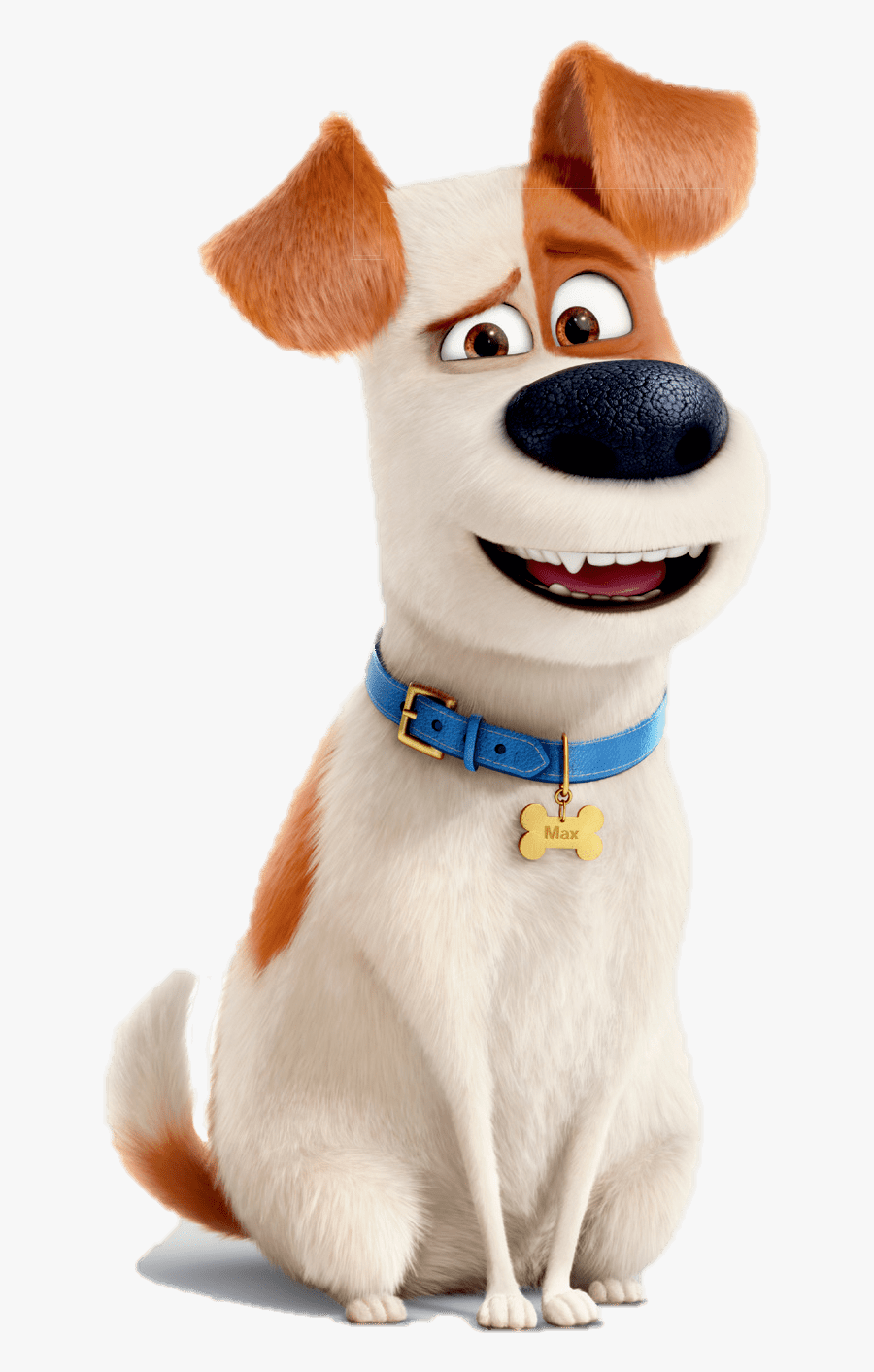 The Secret Life Of Pets Max Listening Transparent Png - Max From Secret Life Of Pets, Transparent Clipart