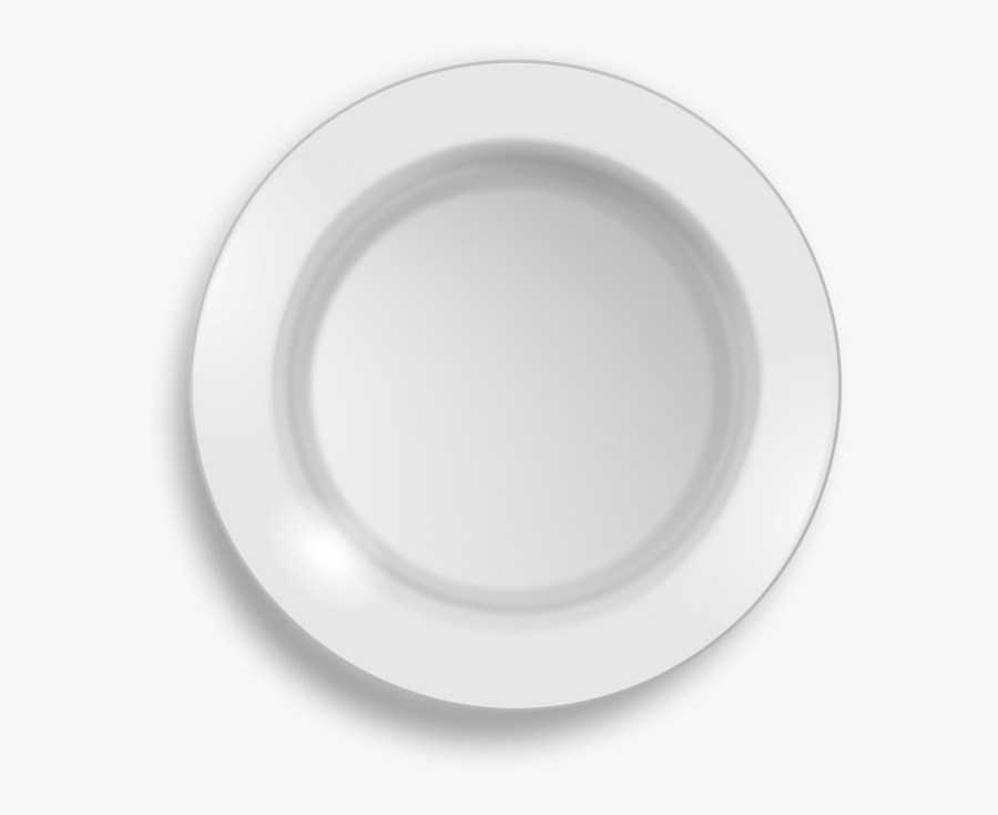Plate - Clipart - Plate Top View Png, Transparent Clipart