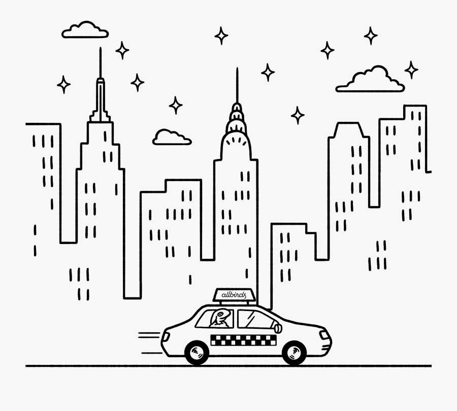 Collection Of New York City Line Drawing High Quality, - New York City Line Drawings, Transparent Clipart