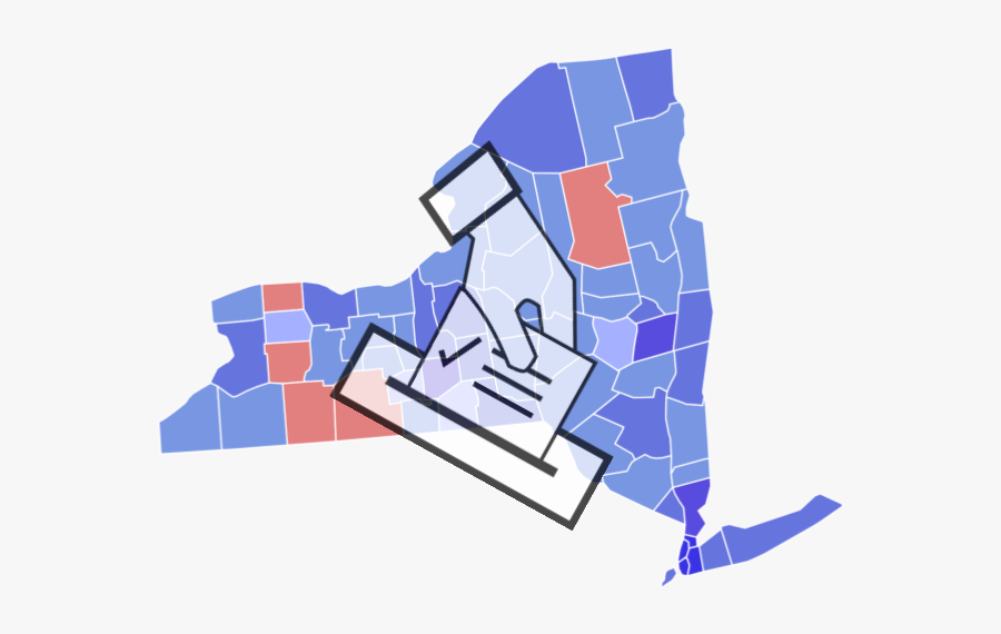 2018 Ny Governor Election Map, Transparent Clipart