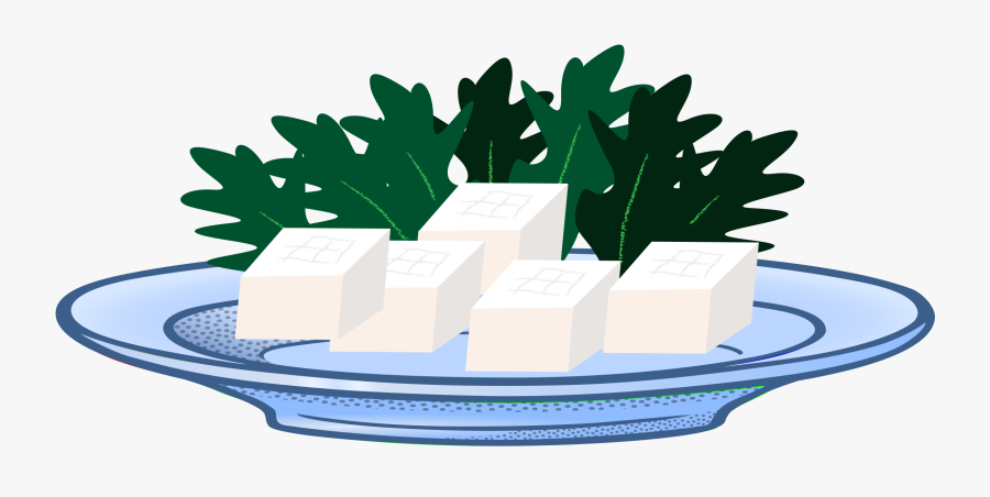 Tofu Clipart Plate - Tofu Clipart, Transparent Clipart