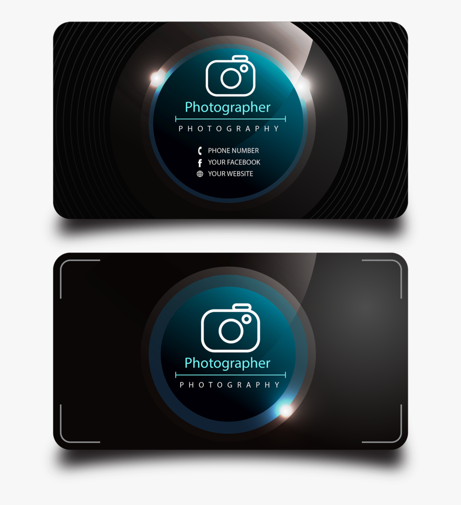 Vector Style Camera Exquisite European Free Clipart - Visiting Card Photography Free Png, Transparent Clipart