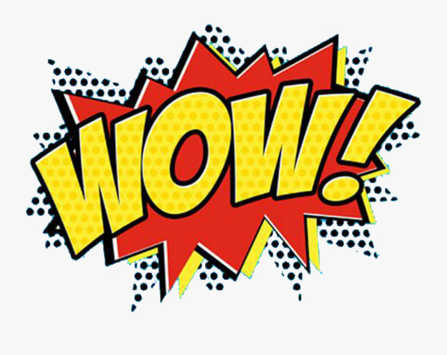 Word Expression Effect Comic - Transparent Background Wow Transparent, Transparent Clipart