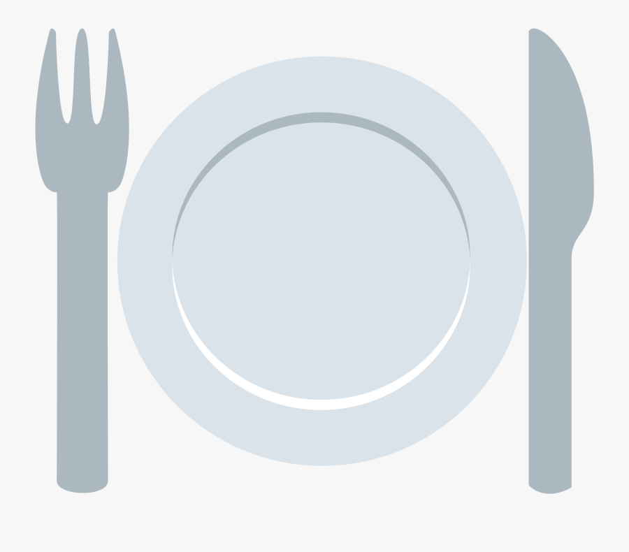 Transparent Plate And Fork Clipart - Circle, Transparent Clipart