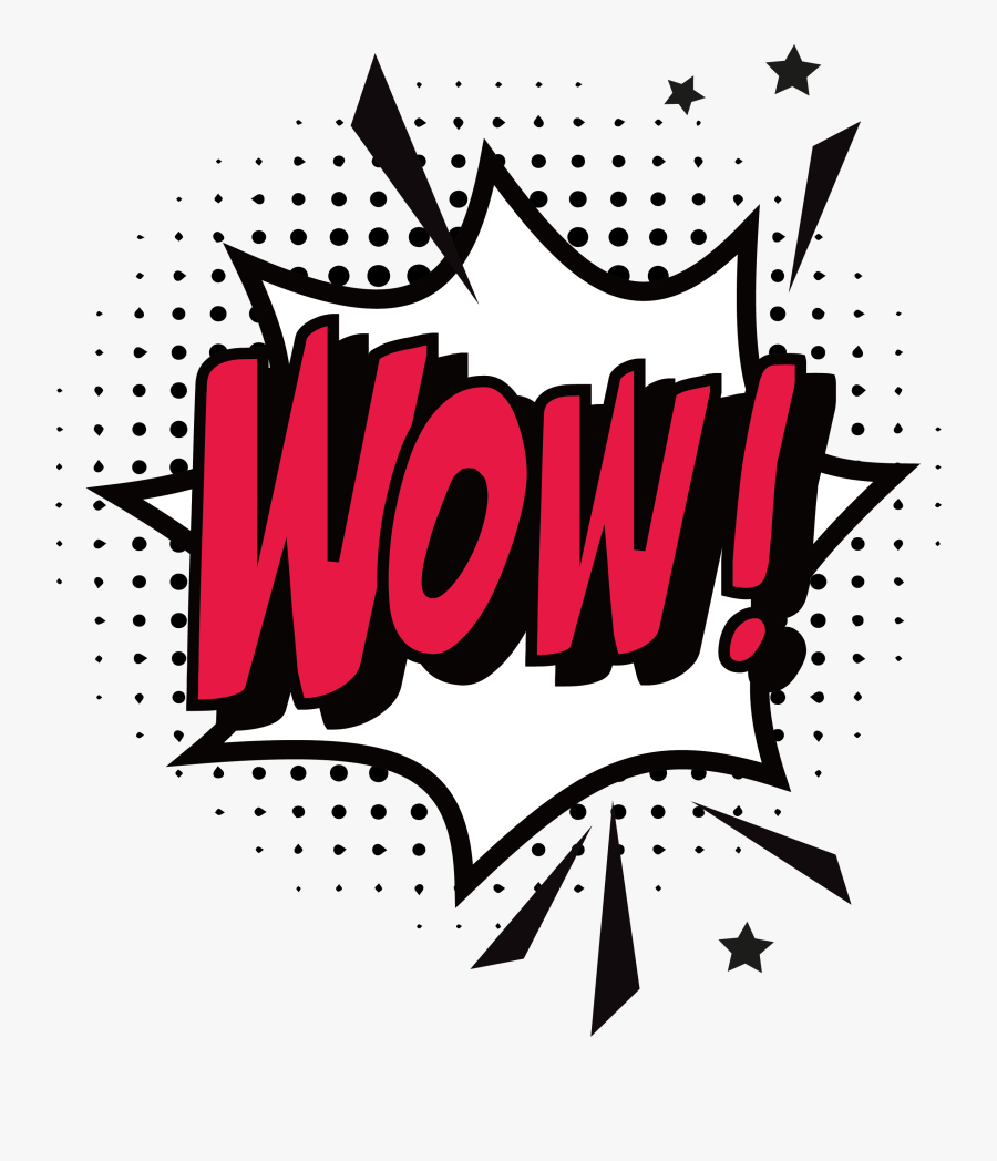 Speech Balloon Euclidean Red Surprise Explosive Stickers - Comic Book Wow Transparent, Transparent Clipart