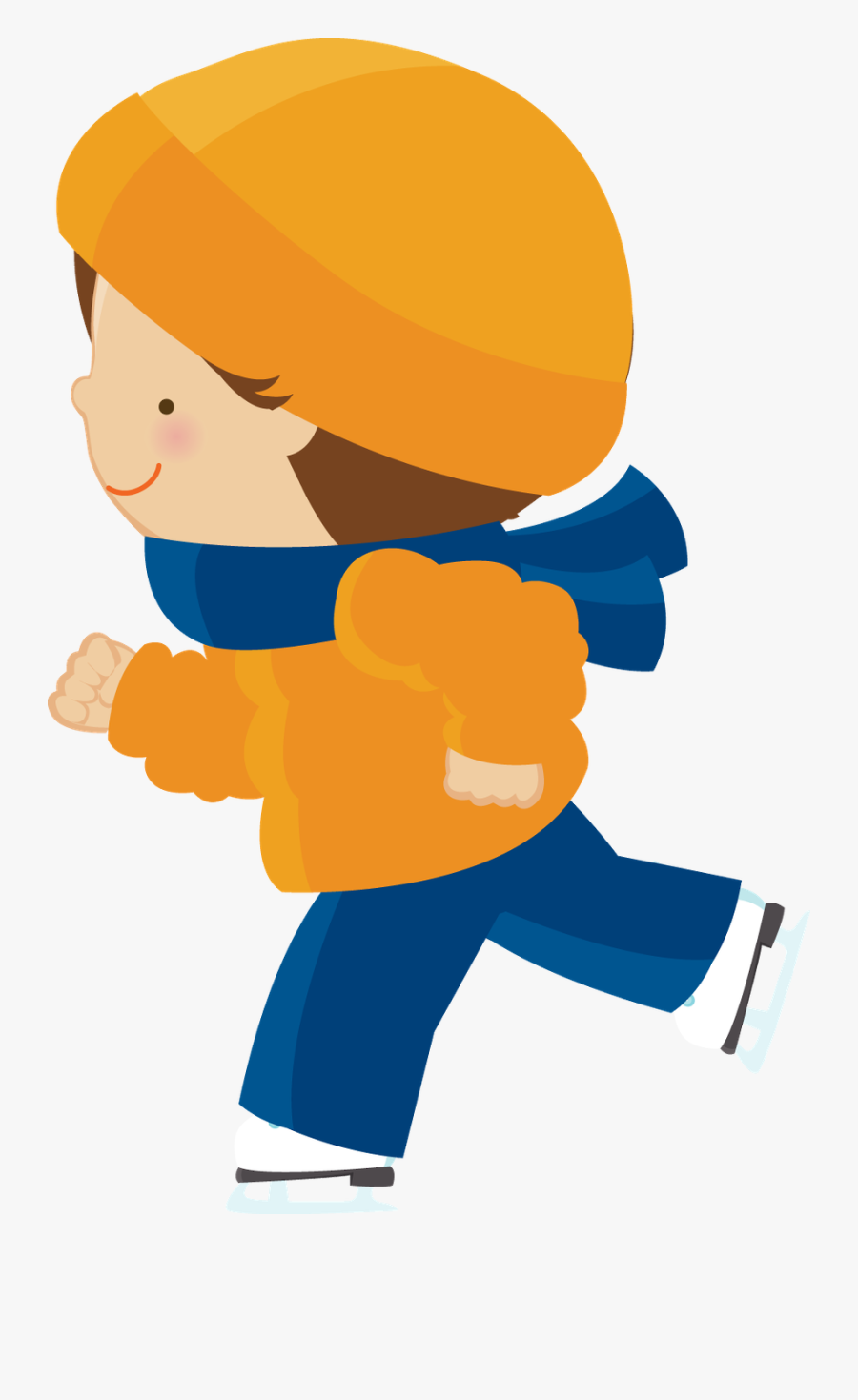 Winter Cute Kids Clipart, Transparent Clipart