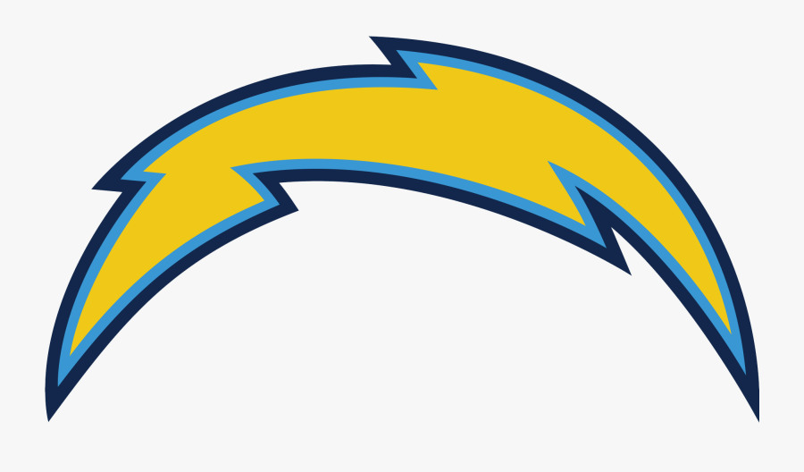 Lightning Bolt Clipart Curved - San Diego Chargers Bolt, Transparent Clipart