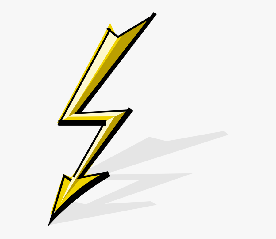 Vector Illustration Of Bolt Of Lightning Arrow Flash Lightning Arrow