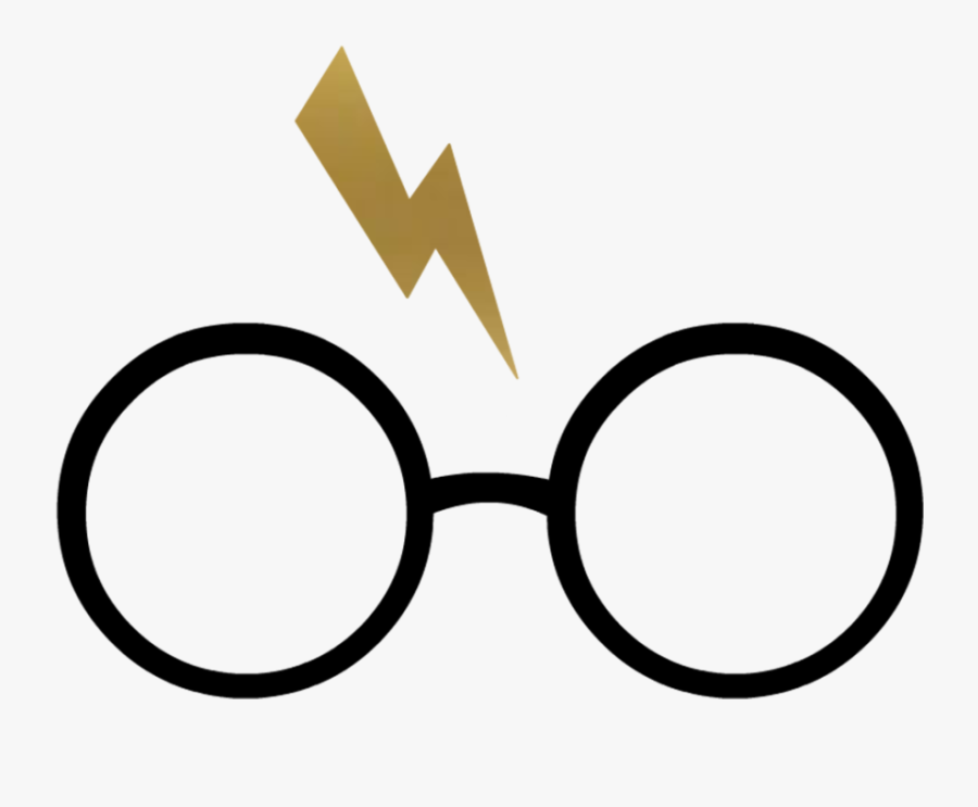 Harry's glasses and lightning bolt scar SVG