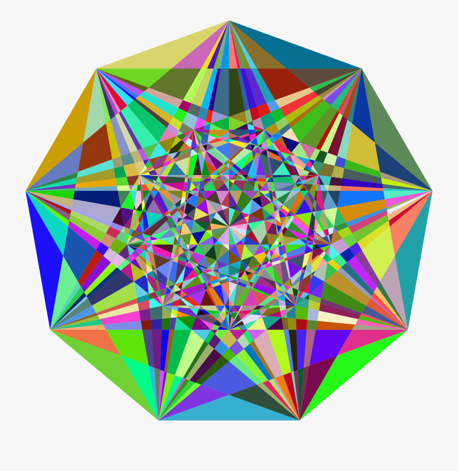 Prismatic Gem Clip Arts - Triangle, Transparent Clipart