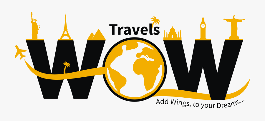 Wow Travels Logo, Transparent Clipart