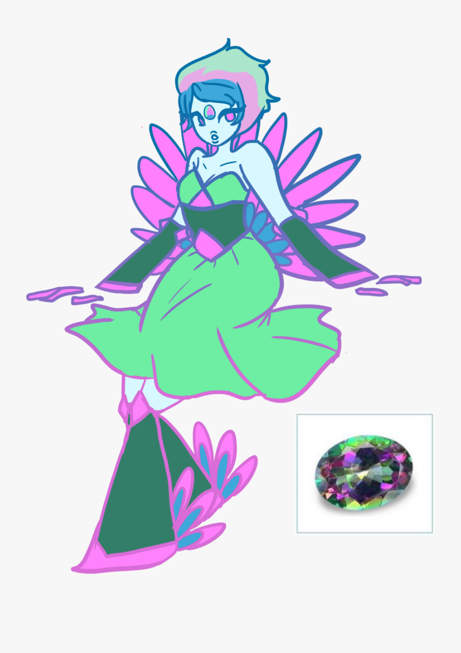 Clip Art Peacock Topaz Gemstone - Peacock Topaz Gemsona, Transparent Clipart
