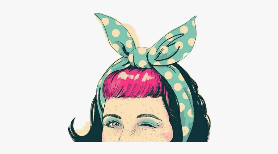 #woman #popart #50s #vintage #retro #retrostyle #rockabilly - Buon Pomeriggio Magic House, Transparent Clipart