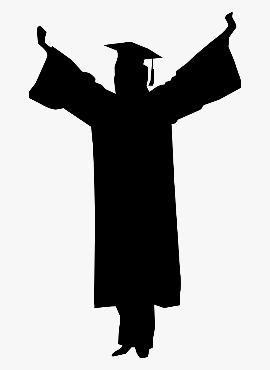 Clip Art Graduate University Graduation Ceremony Student - Graduate Student Silhouette Png, Transparent Clipart