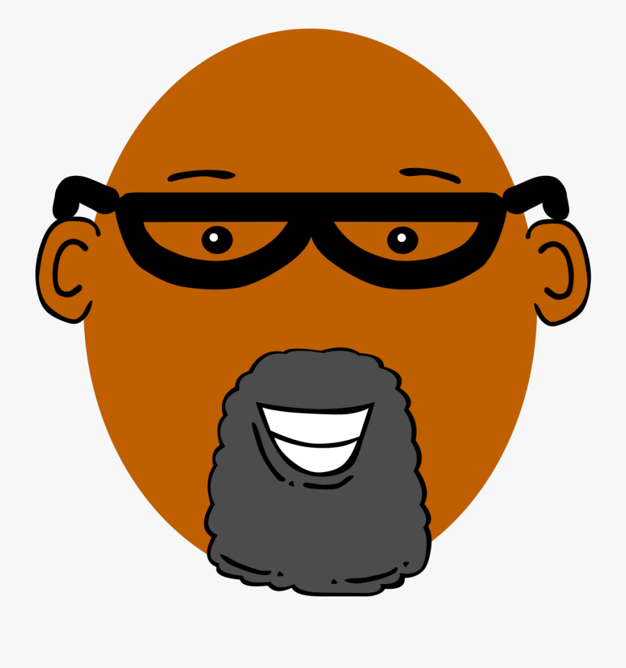 Grandpa With Dark Skin - Dark Skin Clip Art, Transparent Clipart