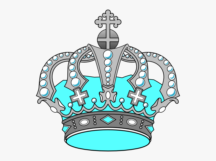 Silver And Pink Crown, Transparent Clipart