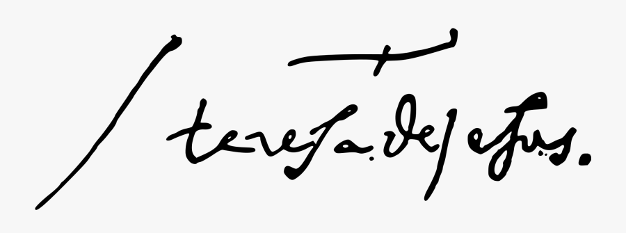 Transparent Jesus Crown Png - Teresa De Jesus Firma, Transparent Clipart