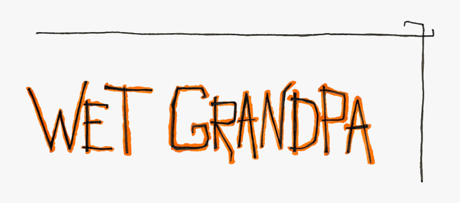 Wet Grandpa, Transparent Clipart