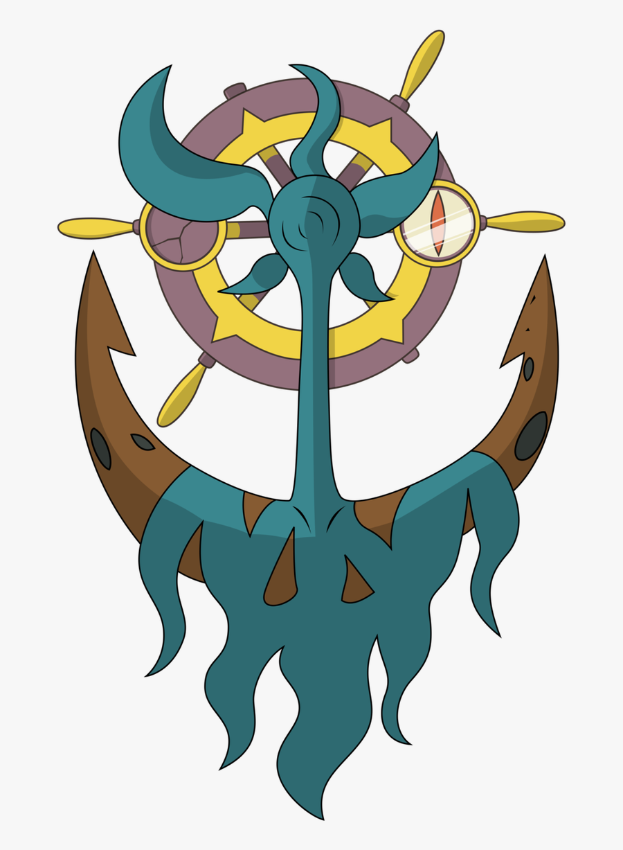 Dhelmise"s Chain-like Green Seaweed Can Stretch Outwards - Shiny Dhelmise, Transparent Clipart