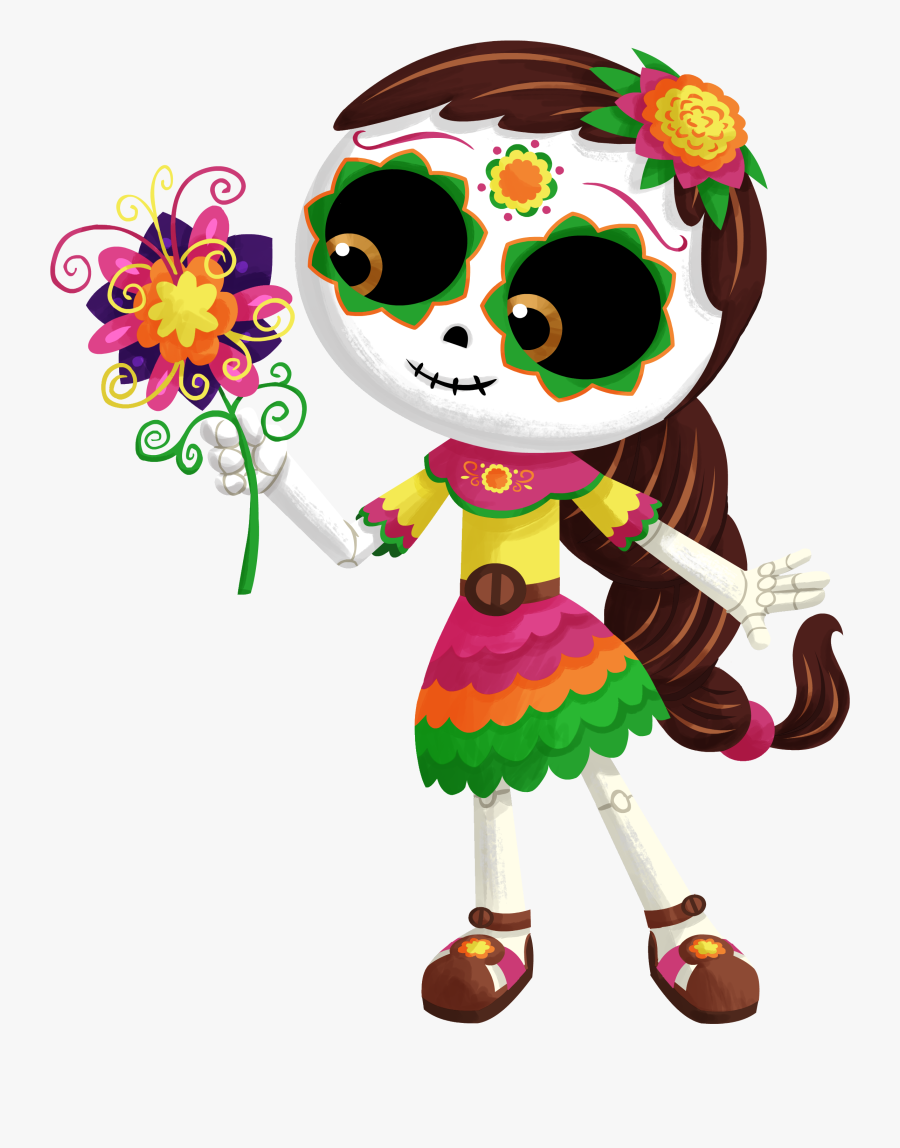 Dia De Los Muertos - Days Of The Dead Cartoon, Transparent Clipart