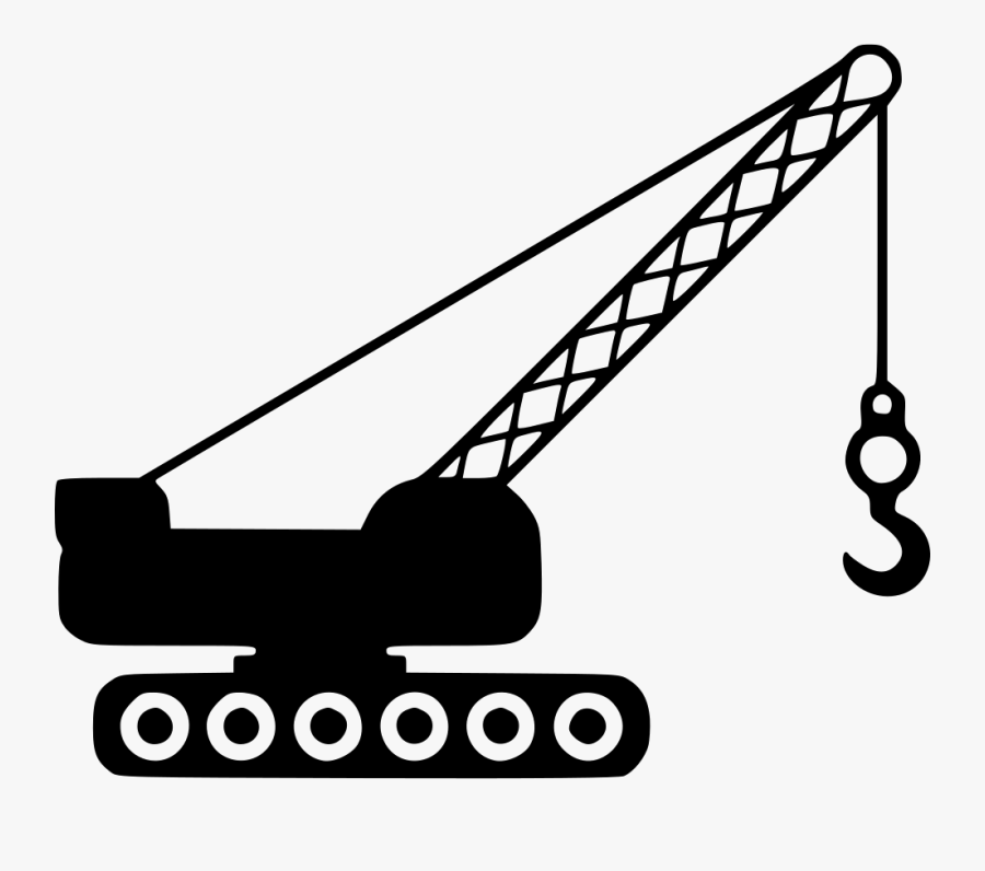Crane,clip Art,vehicle - Crane Clipart Black And White, Transparent Clipart