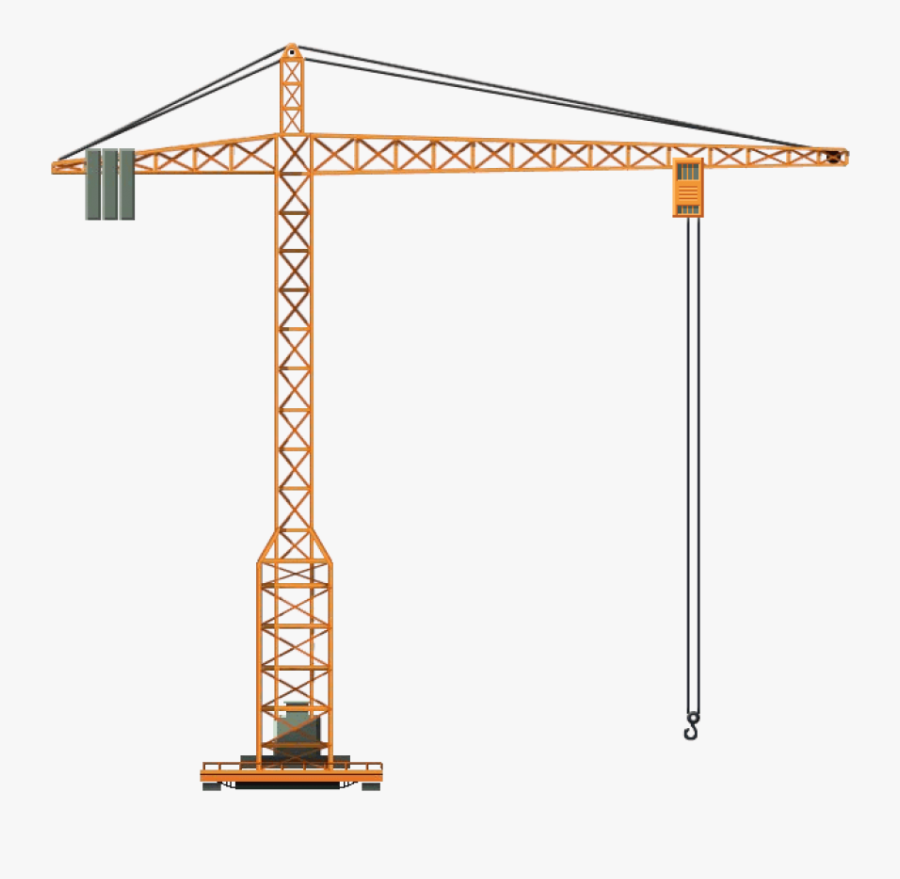 Crane Clipart Tall - Tower Crane Png, Transparent Clipart