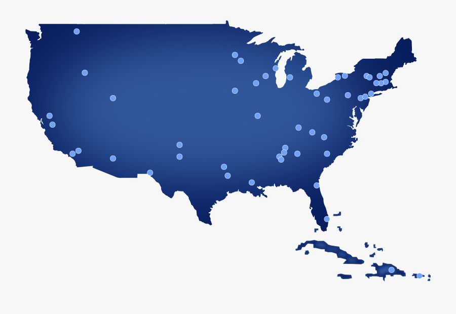 Illinois To Texas Map, Transparent Clipart