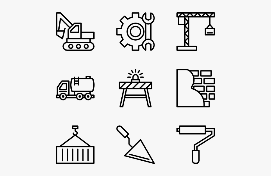Construction - Wedding Icons, Transparent Clipart