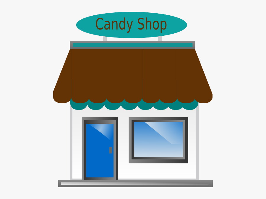 Candy Shop Front Clip Art At Clker - Candy Shop Cartoon, Transparent Clipart