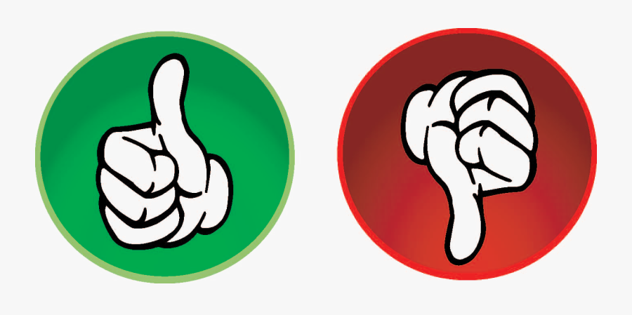 Transparent Thumbs Up And Down Png - Advantages And Disadvantages Vector, Transparent Clipart