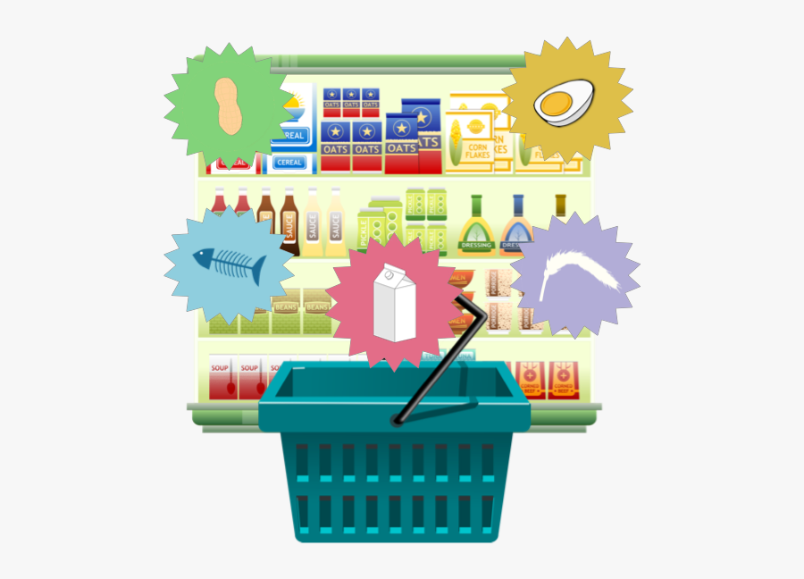 Choose Your Allergens - Food On Shelf Png, Transparent Clipart