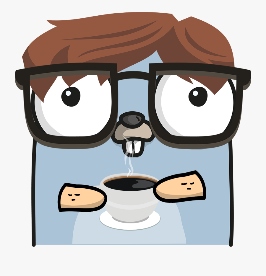 Cartoon Gopher With Glasses, Transparent Clipart