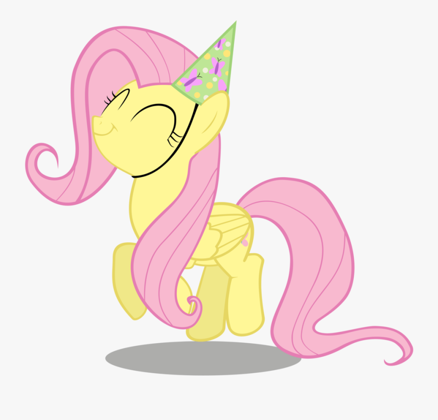 Party Hat No Background - My Little Pony Birthday Fluttershy, Transparent Clipart