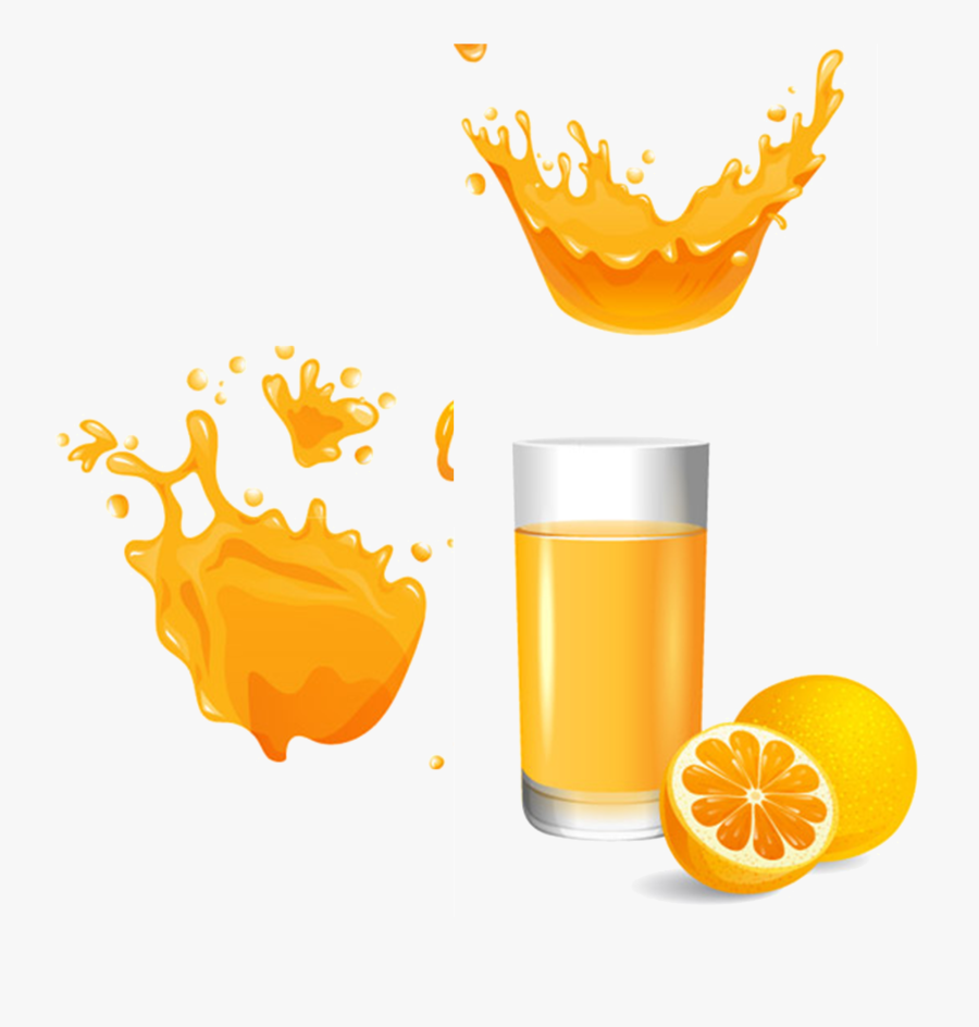 Free Library Orange Juice Fruit Transprent Png Free - 3d Splash Vector, Transparent Clipart