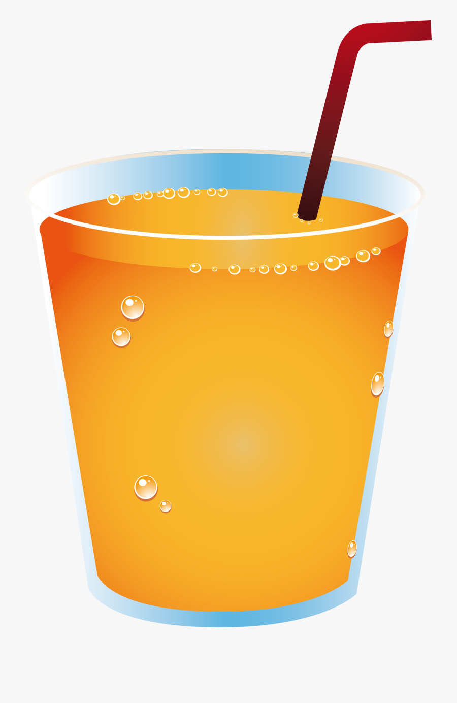 Juice Drink Soft Cup - Orange Juice Drink Cups, Transparent Clipart