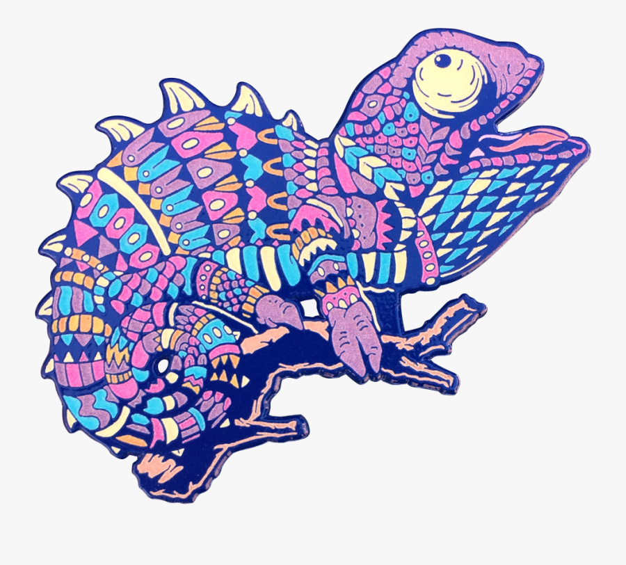 Amethyst Chameleon Pin, Transparent Clipart