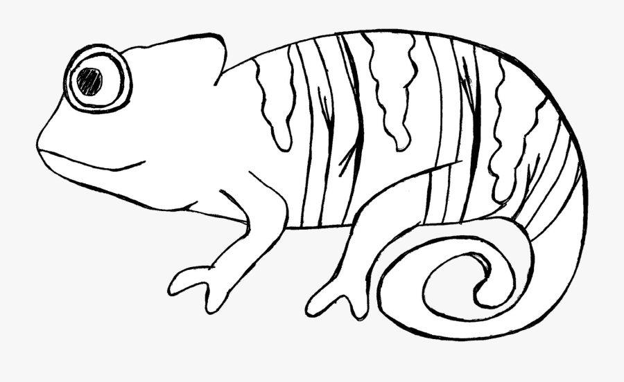 Cameleon Clipart Desert Animal - Illustration, Transparent Clipart