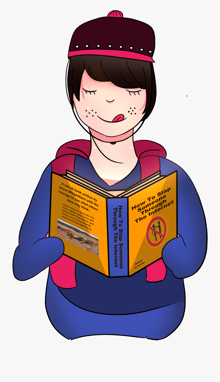 How To Slap Someone Through The Internet Book - Student, Transparent Clipart