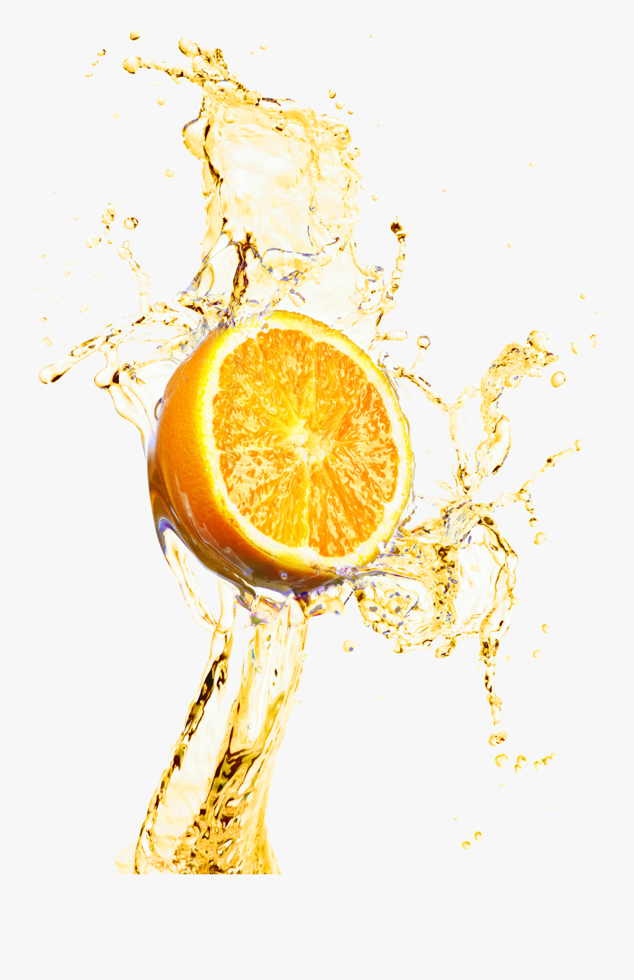 Material Lemonade Decoration Juice Splash Design Orange - Lemonade Splash Png, Transparent Clipart