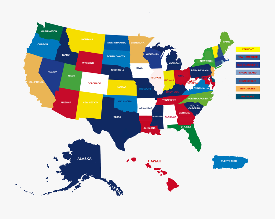 United States Map Capital City U - Indiana A Republican Or Democratic State, Transparent Clipart