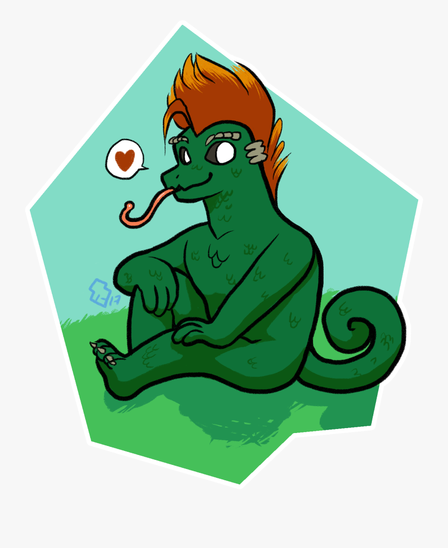 Edvaard The Chameleon - Cartoon, Transparent Clipart
