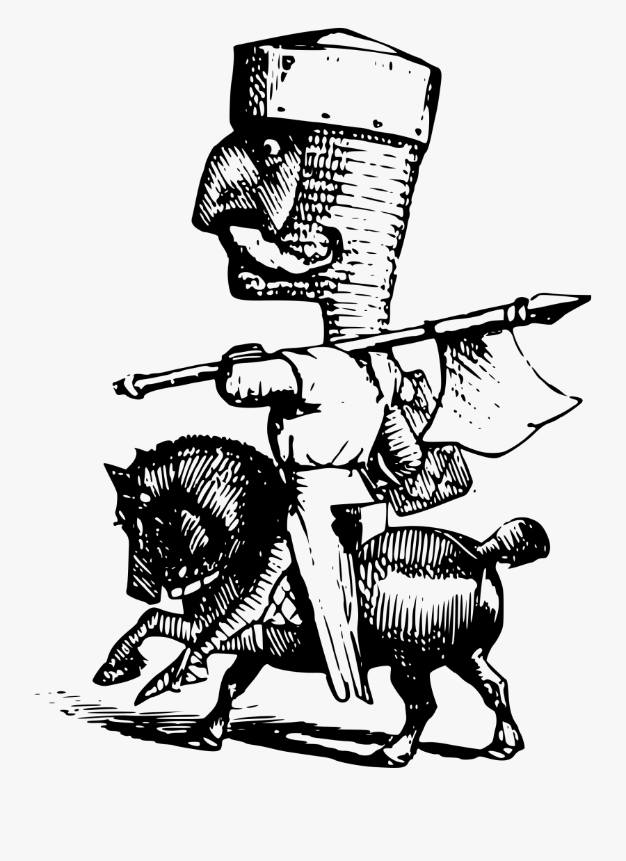 Knight On A Horse With An Axe Clip Arts - Clip Art, Transparent Clipart